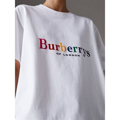 burberry raibow t-shirt|Cotton T.